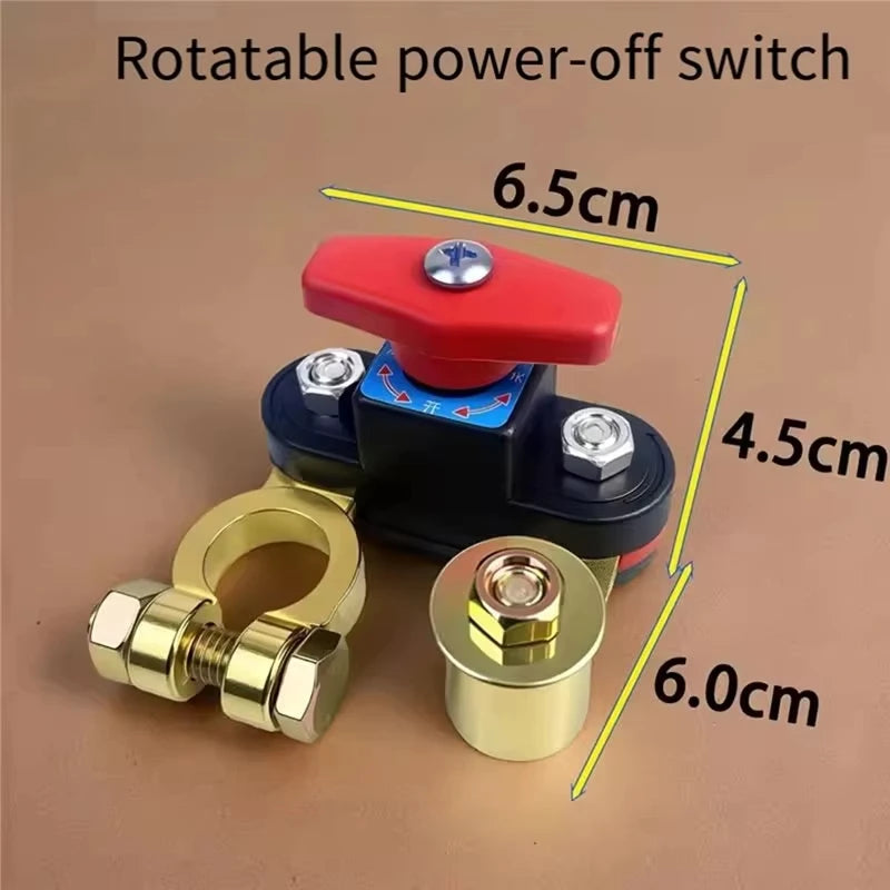 Car Battery Disconnect Switch 12-24V Rotatable | Digital Display