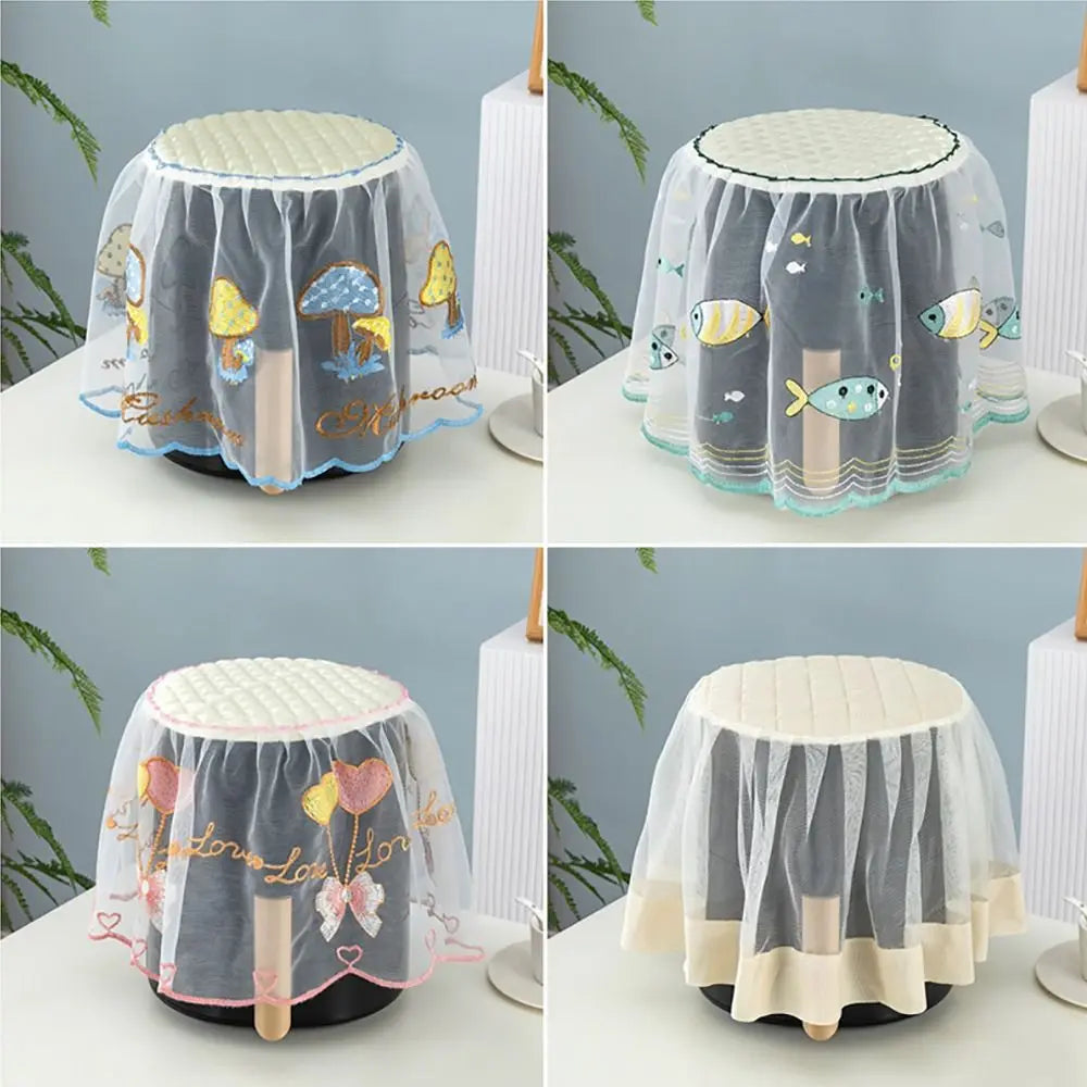 Lace Air Fryer Dust Cover | Pastoral Style Appliance Protector