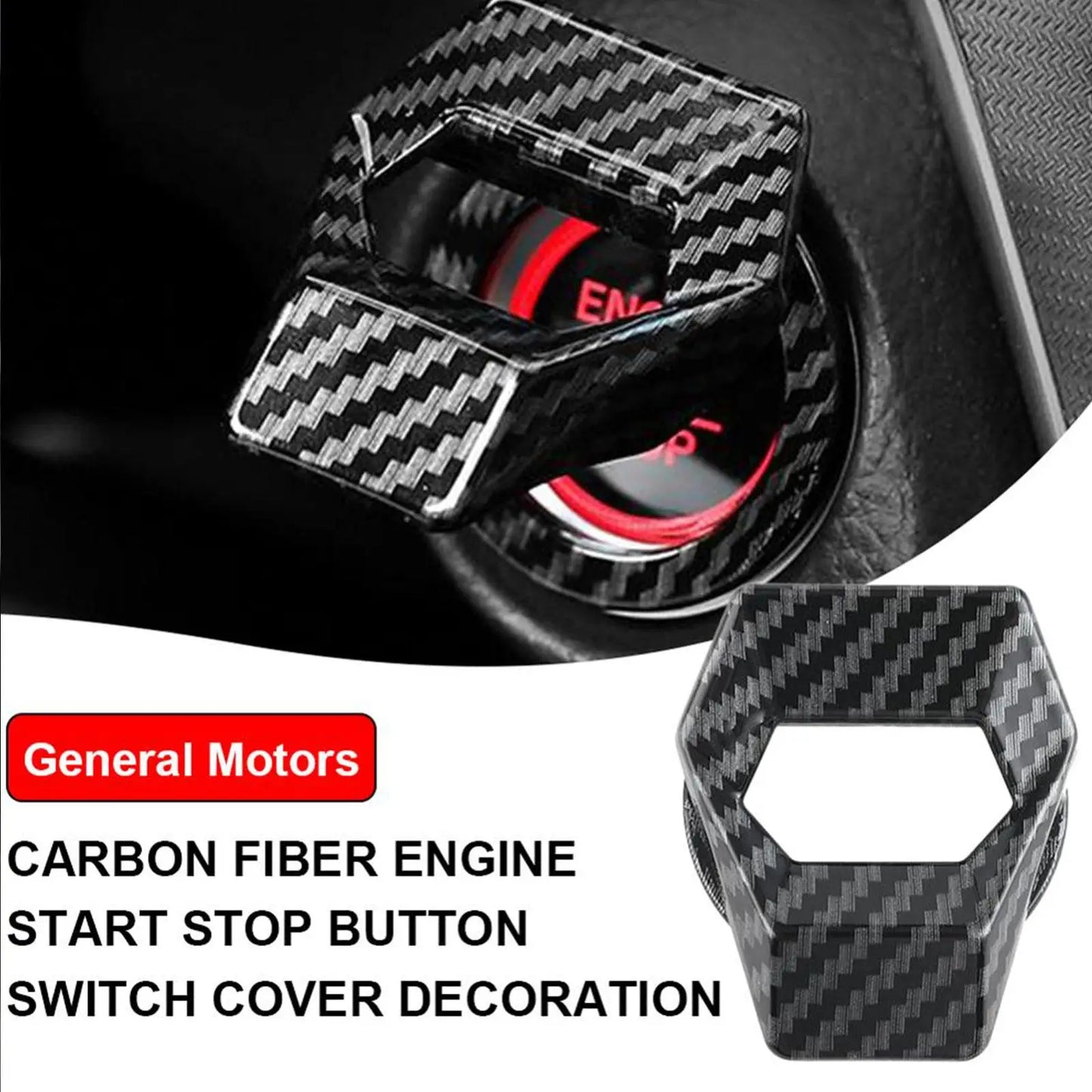 Car Engine Start Stop Switch Button Cover Ignition Anti-scratch Protection Decorative Car Auto Accessories Interior Car-Styling Peaceful Pleasures Health and Wellness