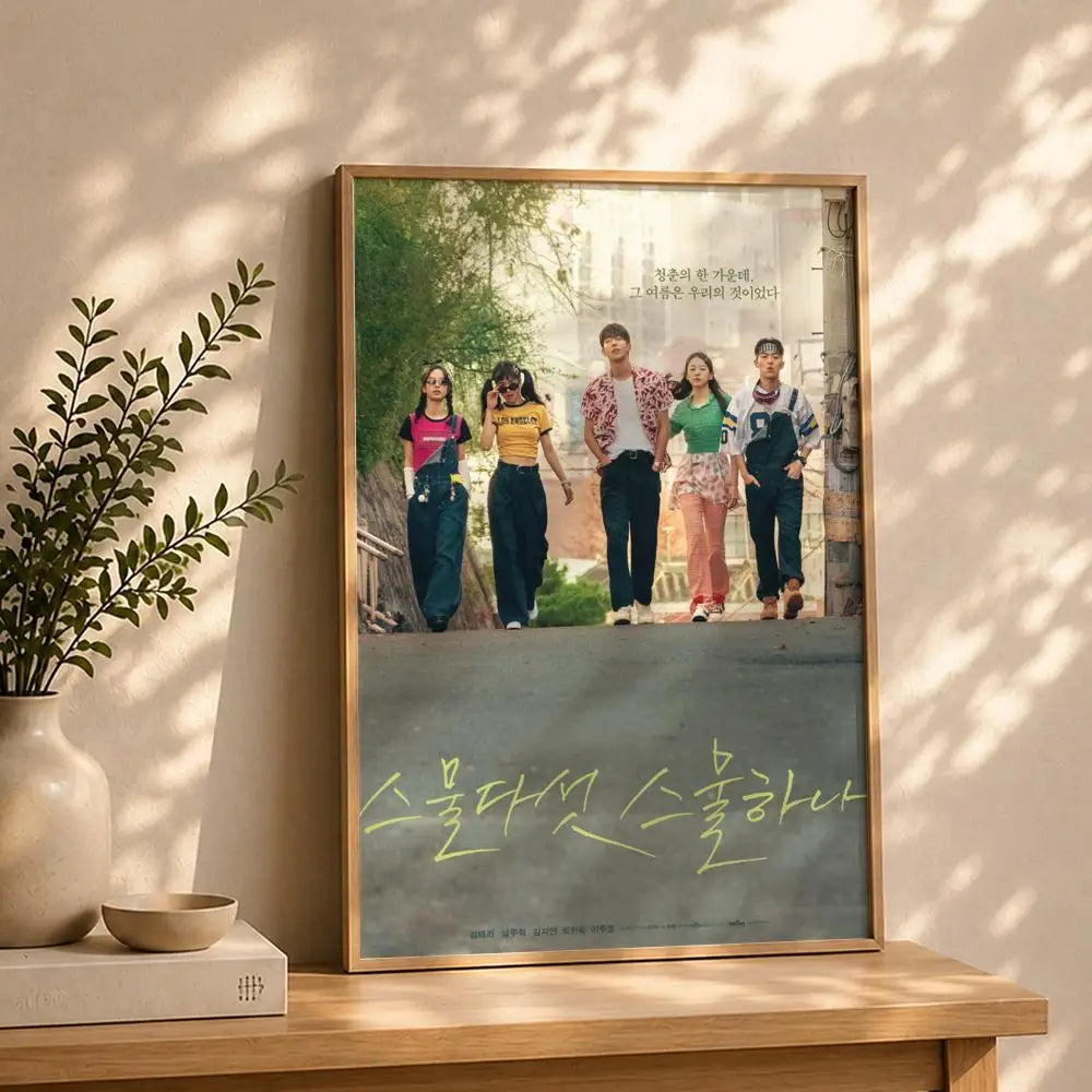 Drama T-Twenty-Five Twenty-OneS Poster HD Self Adhesive Waterproof Wall Art Ideal for Home Office Dorm Bedroom Great Gift Peaceful Pleasures Health and Wellness White6 30X40cmNoframe