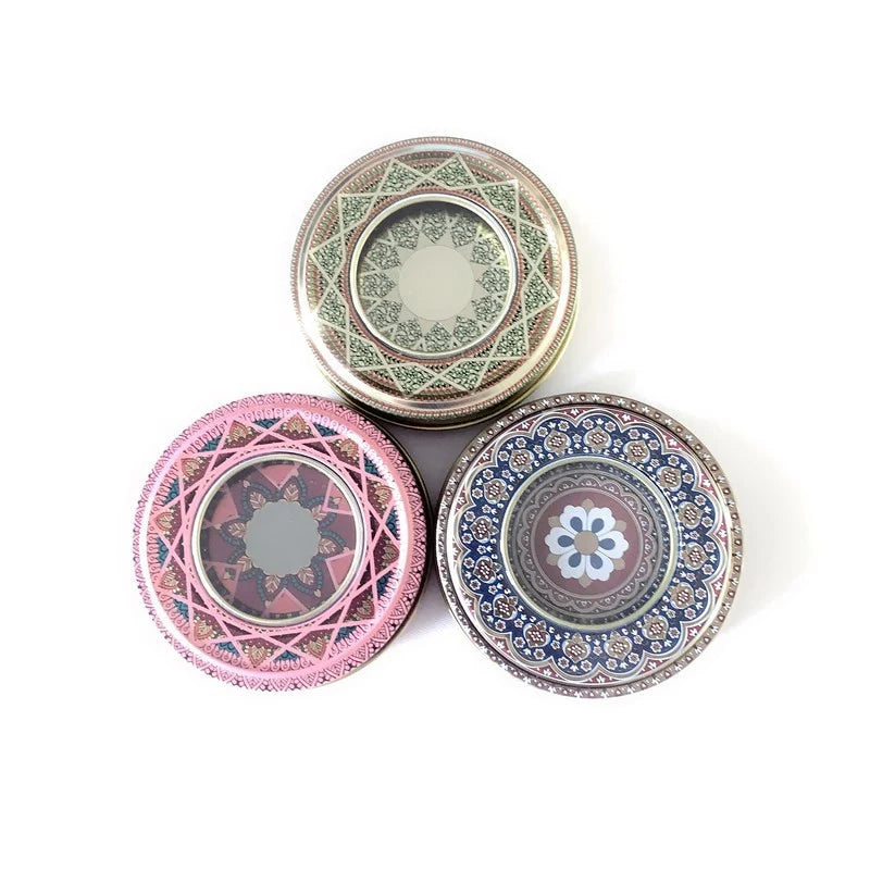 Saffron Tin Box with PVC Window | 1g Spice Packing Tin