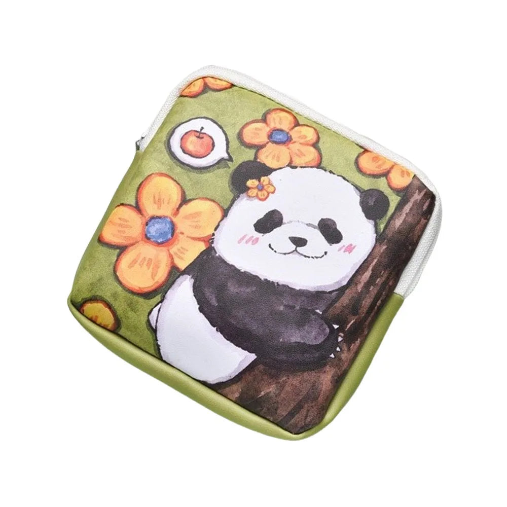 Cute Panda Waterproof Mini Pouch – Multi-Purpose Storage Bag
