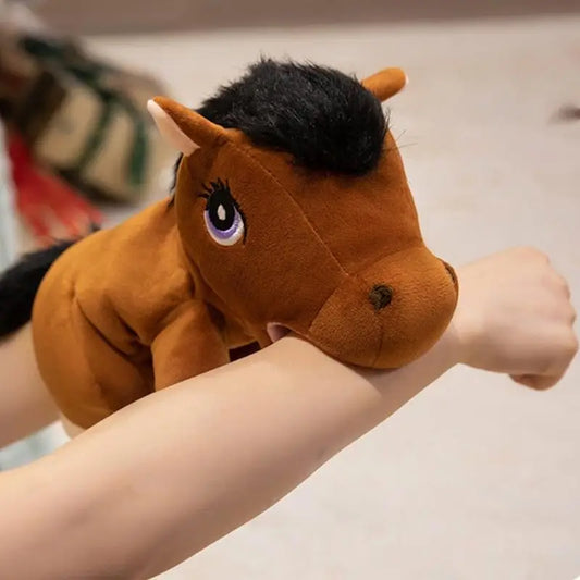 Horse Hand Puppet Plush Toy – Soft Stuffed Animal for Kids Hand Puppet Toy Peaceful Pleasures Health and Wellness