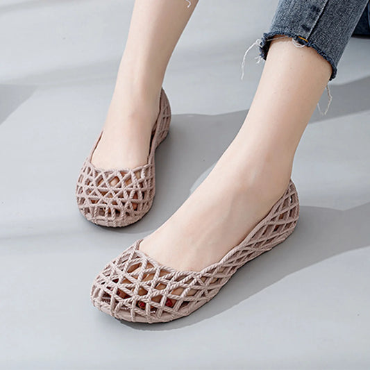 Women's Summer Casual Sandals Flat-Bottomed Comfortable Slip-On Shoes Gift for Christmas Birthday New Year Peaceful Pleasures Health and Wellness