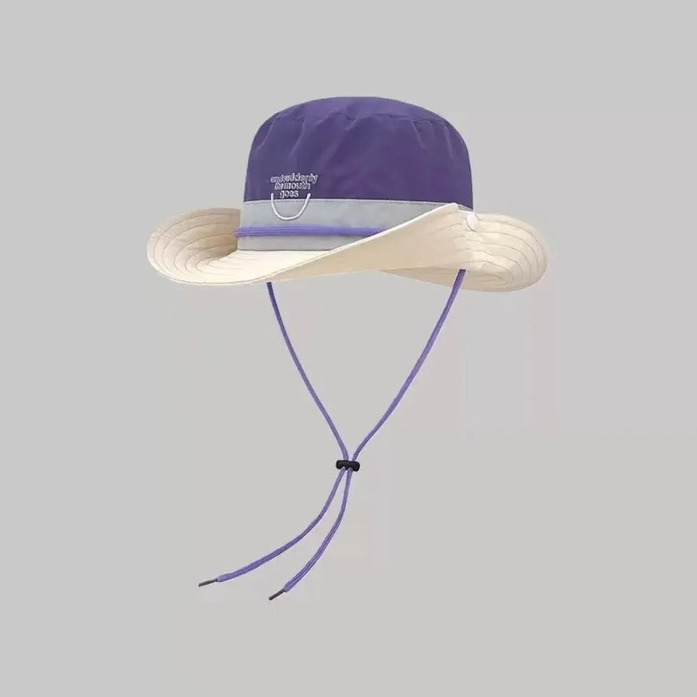 Retro Wide Brim Bucket Hat – Quick-Dry Lightweight Sun Hat