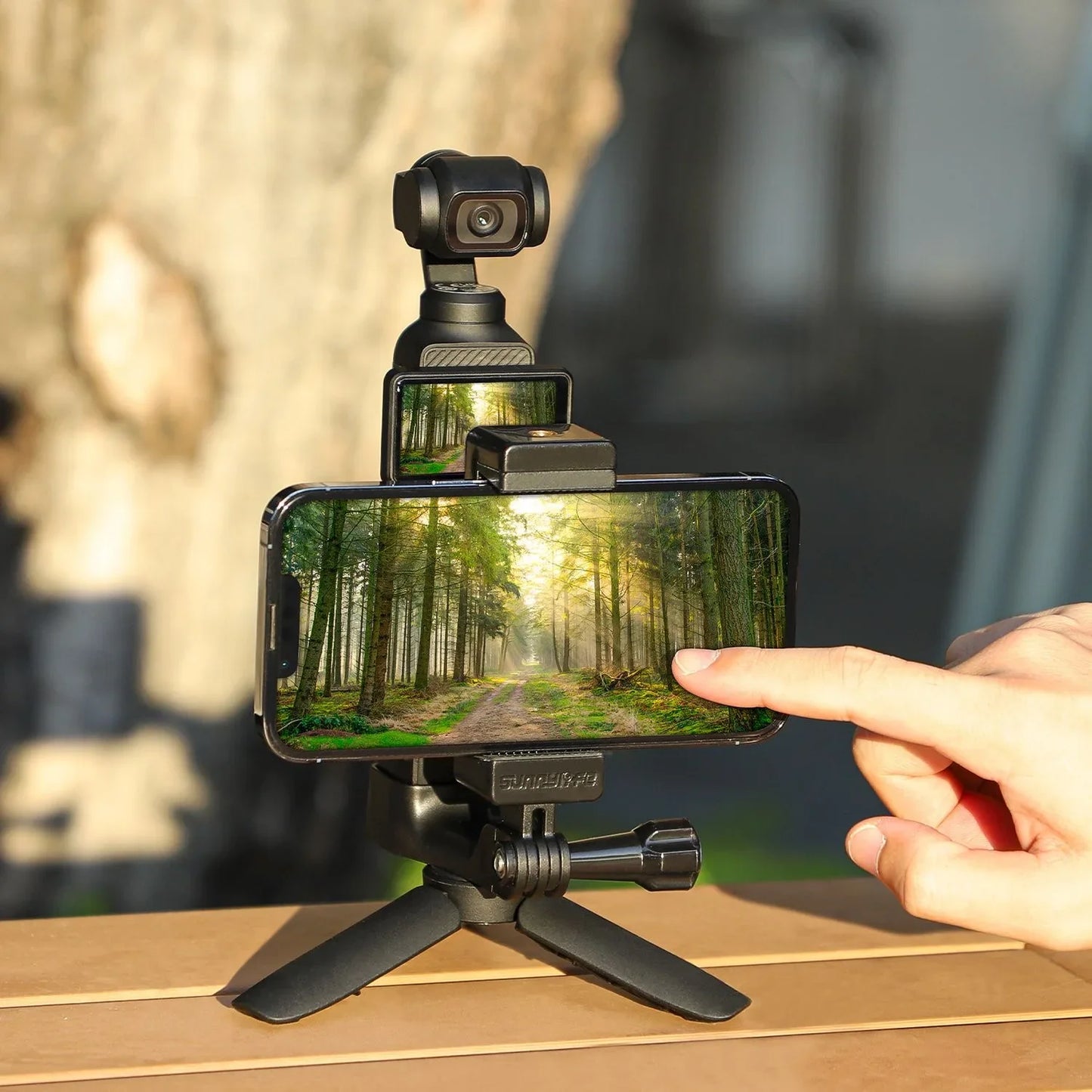 Front Phone Mount for DJI Osmo Pocket 4/3 | Tripod Bracket