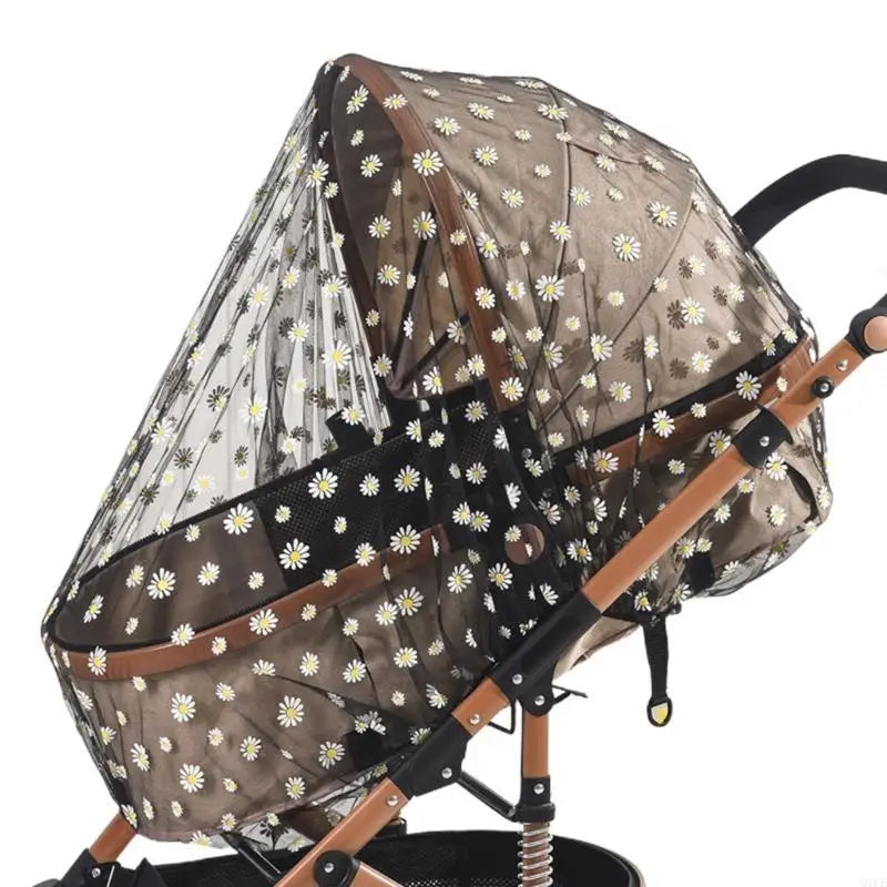 Baby Stroller Mosquito Net | Star & Flower Pattern, 160x130cm