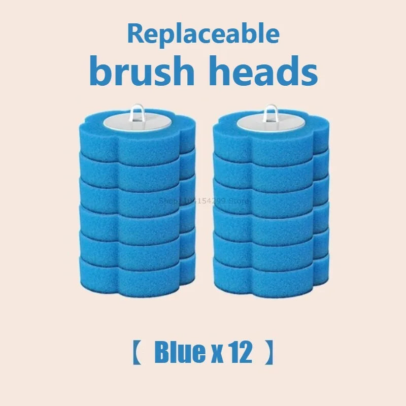 Disposable Toilet Brush Kit | Long Handle & Wall Mount