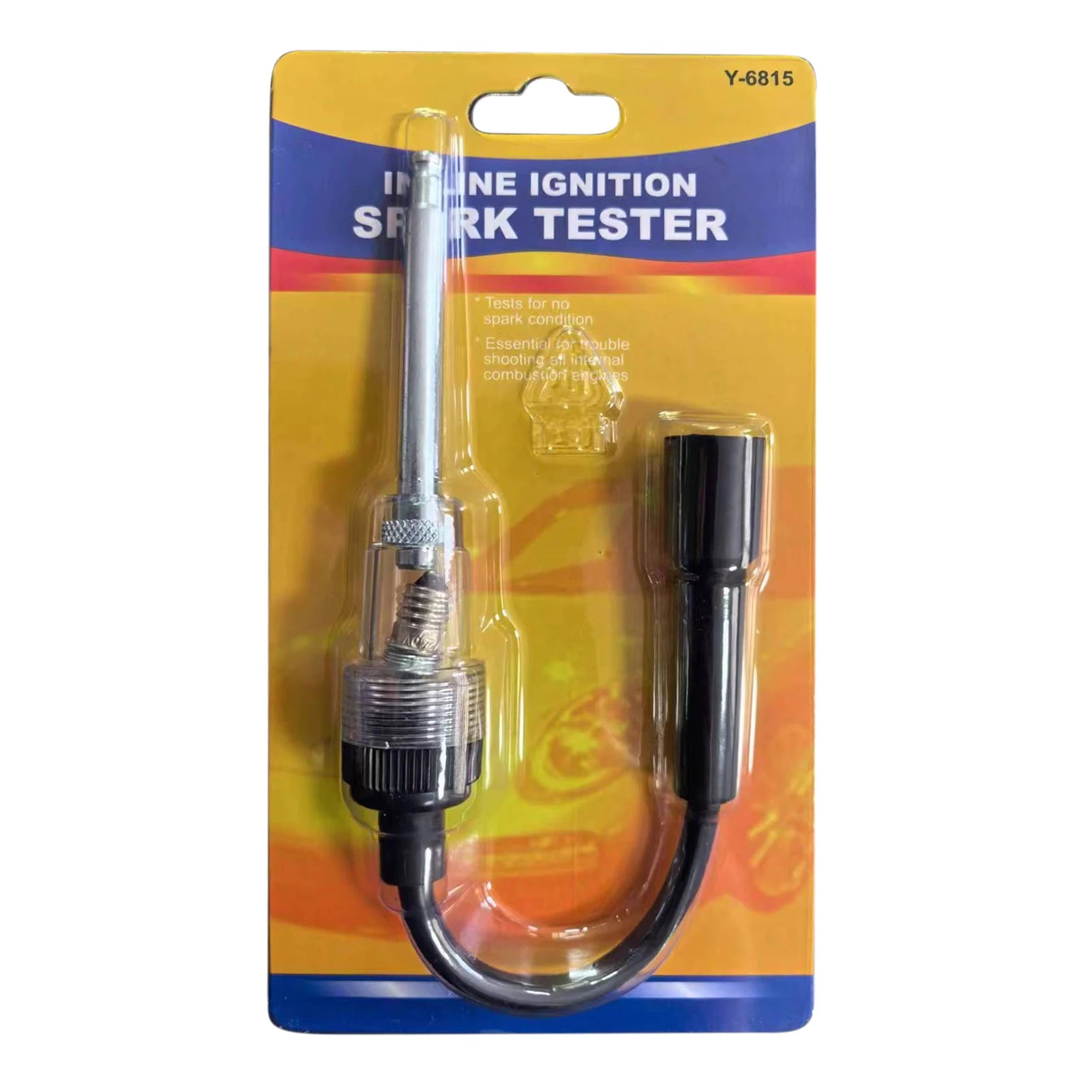 Automotive Spark Plug Tester Convenient to Use Metal Connectors Ignition Tester for Automotive Car Lawnmower Peaceful Pleasures Health and Wellness Card mounting