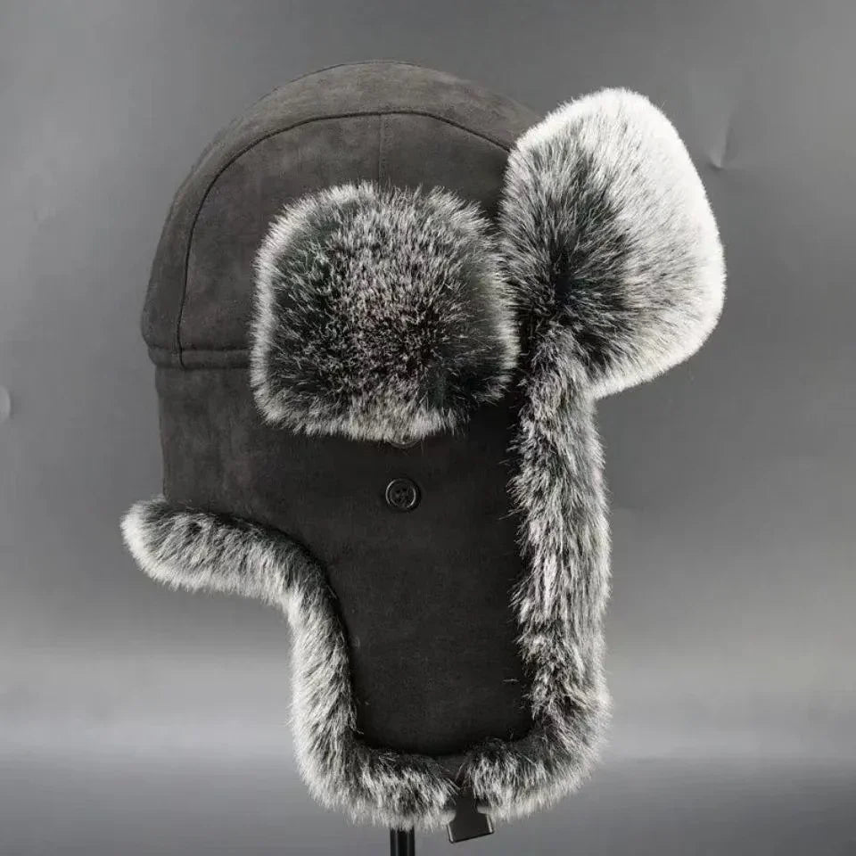 Winter Faux Fur Bomber Hat | Russian Ushanka Earflap Cap Unisex