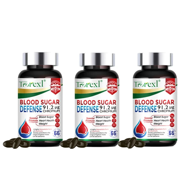 Blood Sugar Defense Capsules – Chromium, Astragalus & Rhodiola