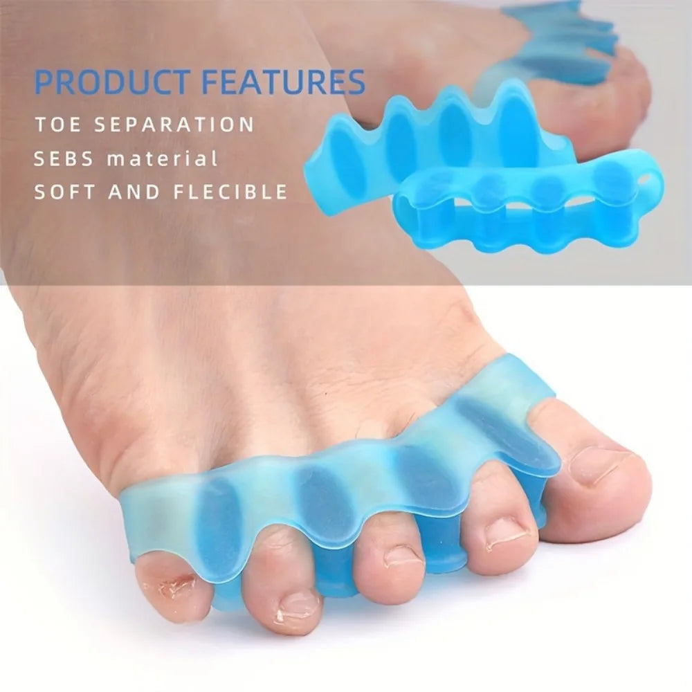 2 soft touch silicone toe spacers, reusable toe spacers for feet Peaceful Pleasures Health and Wellness