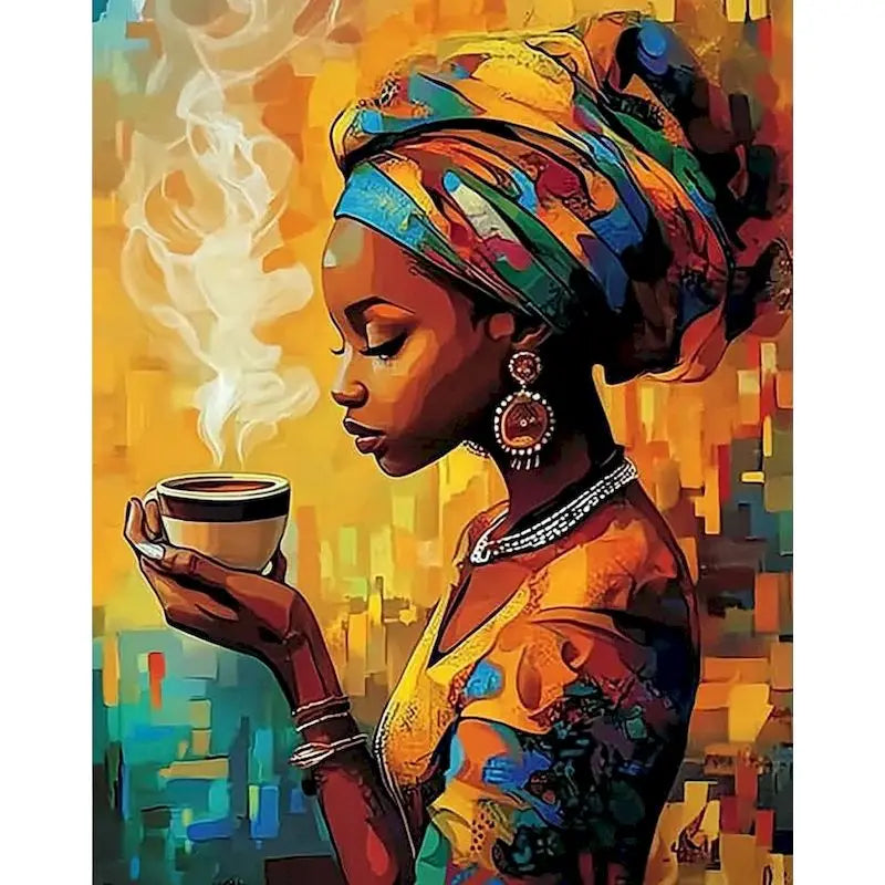 Paint by Numbers Woman Figure Kit – 60x75cm Canvas DIY Art Paint by Numbers Kit Peaceful Pleasures Health and Wellness 11-1 20x30cm Unframed