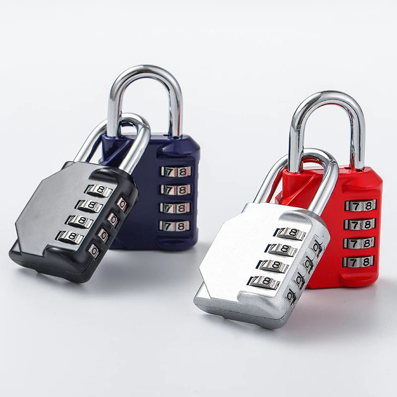 4-digit Padlock Combination Lock/Waterproof Suitcase Lock Locker Bag Bag Gym Home/zinc Alloy Weatherproof Outdoor Fence Lock Peaceful Pleasures Health and Wellness