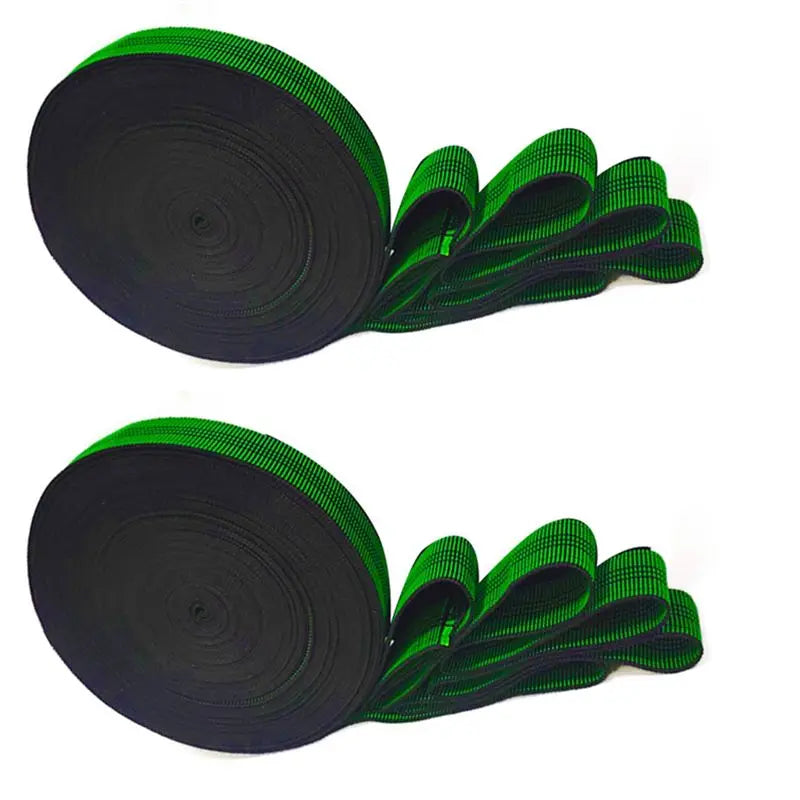 A36T-2X Band Upholstery Stretch Webbing Upholstery Sofa Chair Furniture Repair Elastic Couch Material Replacement Stretchy Peaceful Pleasures Health and Wellness Greenblack