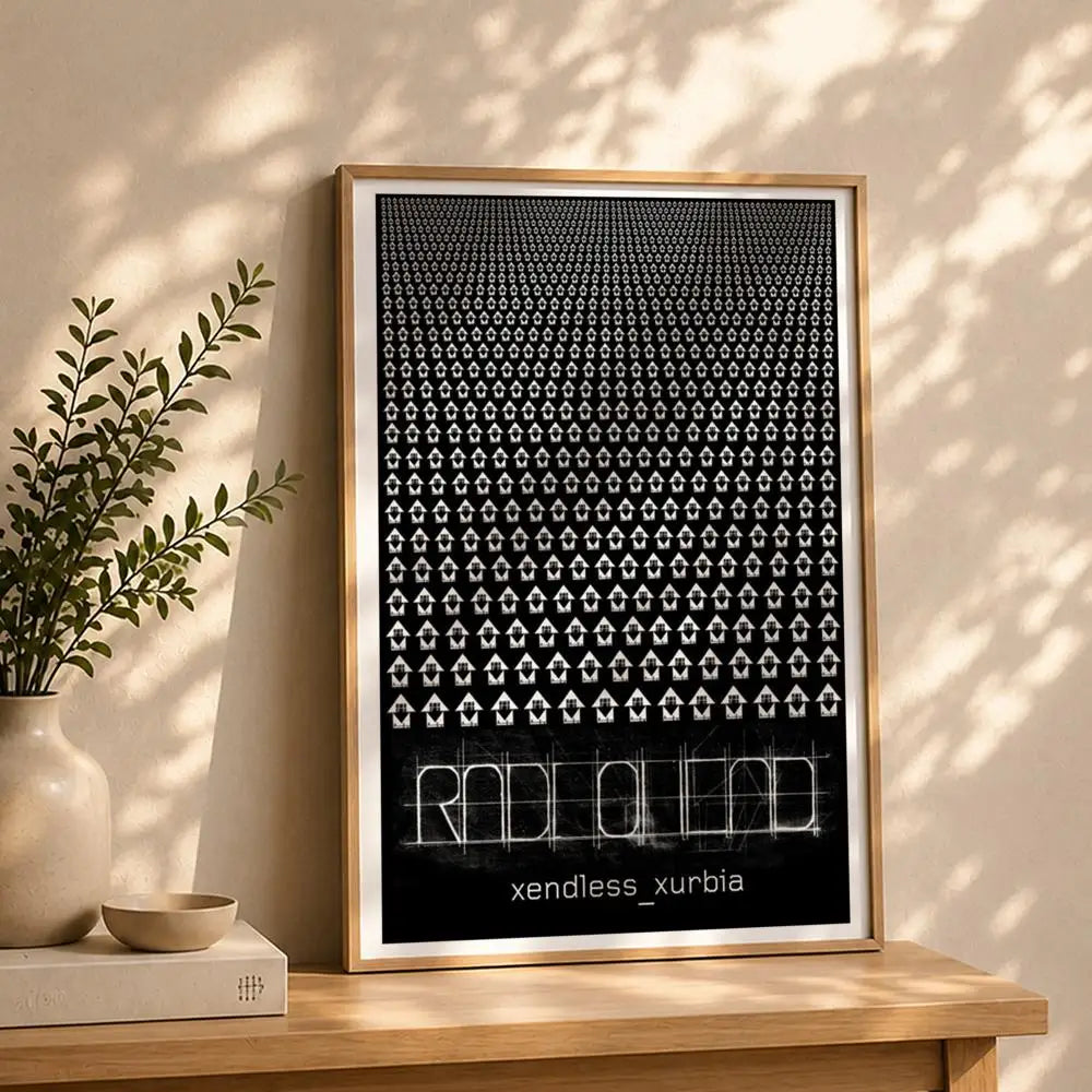 Band R-RadioheadS Poster HD Self Adhesive Waterproof Wall Art Ideal for Home Office Dorm Bedroom Great Gift Peaceful Pleasures Health and Wellness White4 40X50cmNoframe