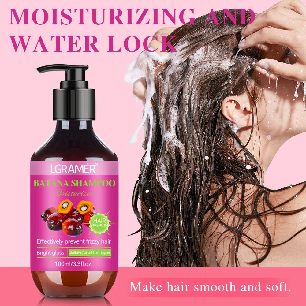 LGRAMER Batana Shampoo – Oil Control, Dandruff & Hair Nourishment