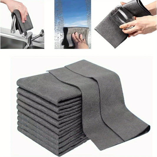 5-Pack Thickened Microfiber Cleaning Cloths | Streak-Free Glass Microfiber Cleaning Cloth Oasis Select