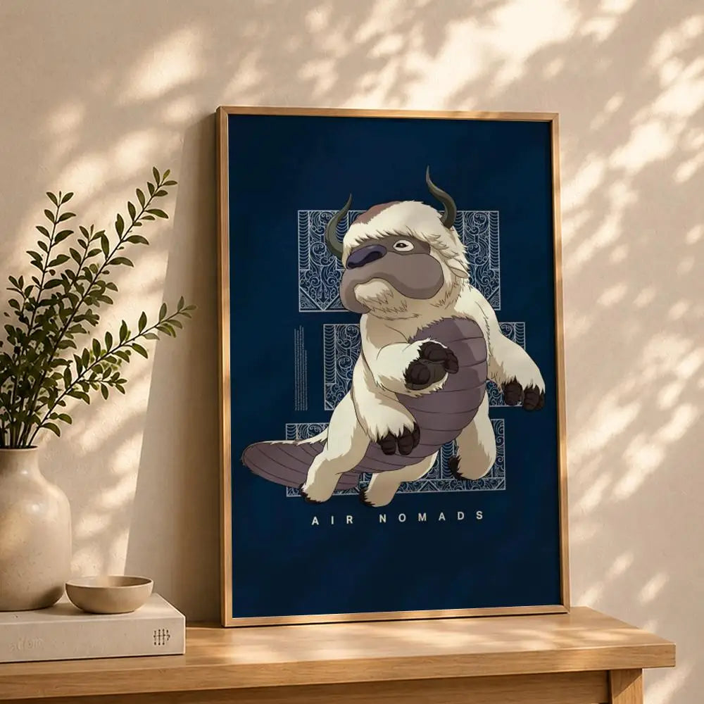 Animation A-Avatar: The Last AirbenderS Poster HD Self Adhesive Waterproof Wall Art Ideal for Home Office Dorm Bedroom Great Peaceful Pleasures Health and Wellness White8 15X20cmNoframe