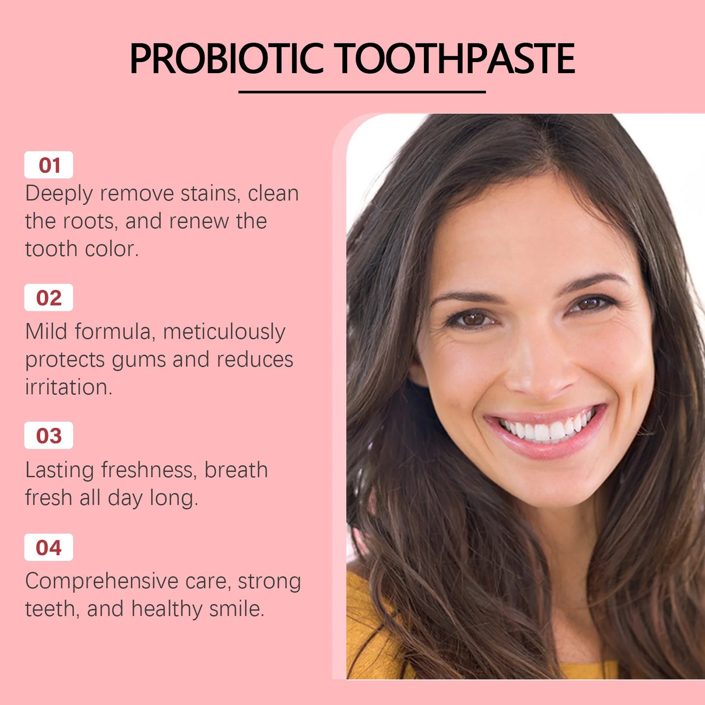 Probiotic Brightening Toothpaste – Fresh Breath & Deep Clean