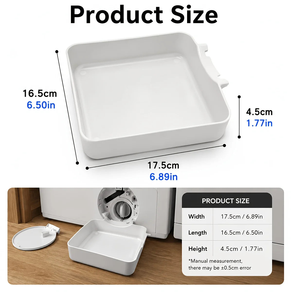 Washing Machine Drainage Tray 3D Printing Drain Funnel Drip Cleaning