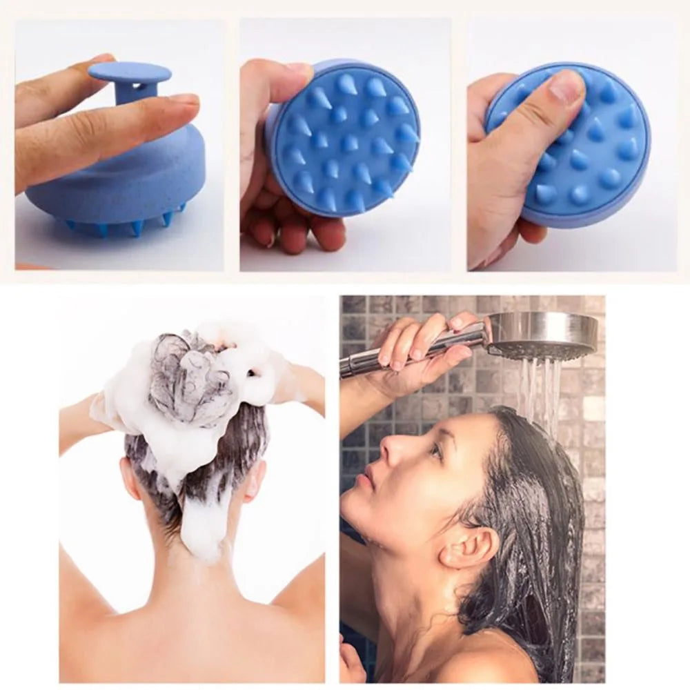 Silicone Scalp Massage Shampoo Brush – Hair & Body Shower
