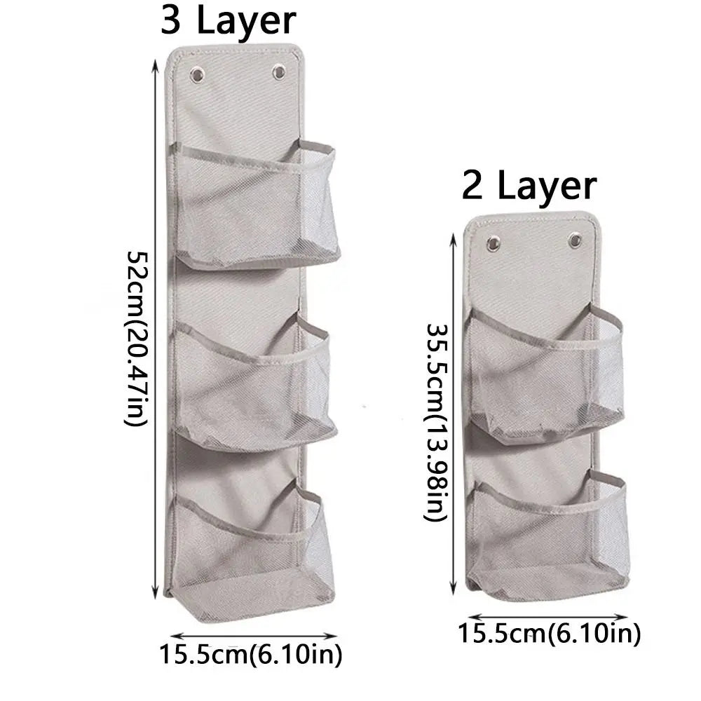 Wall-Mounted Mesh Storage Basket | No-Drill Kitchen Organizer