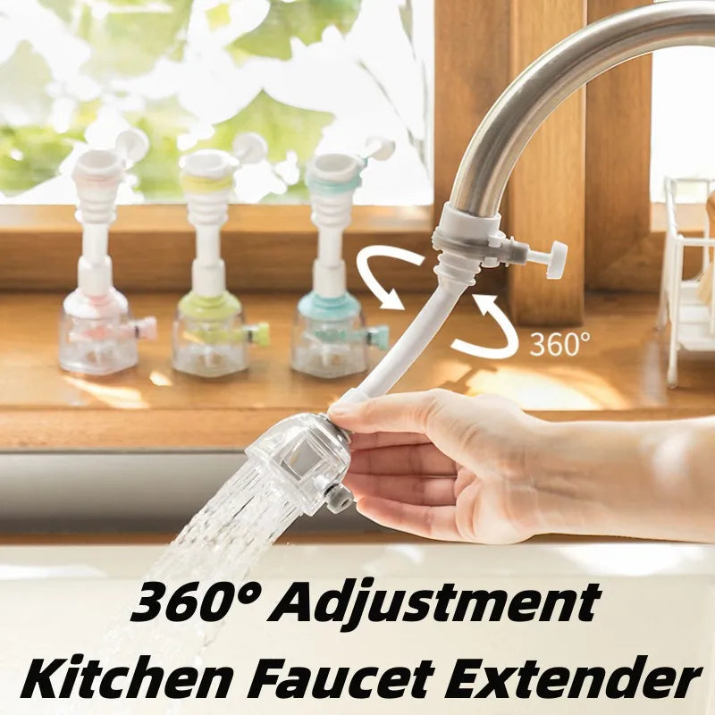 360° Faucet Extender – Dual Mode Water-Saving Sprayer