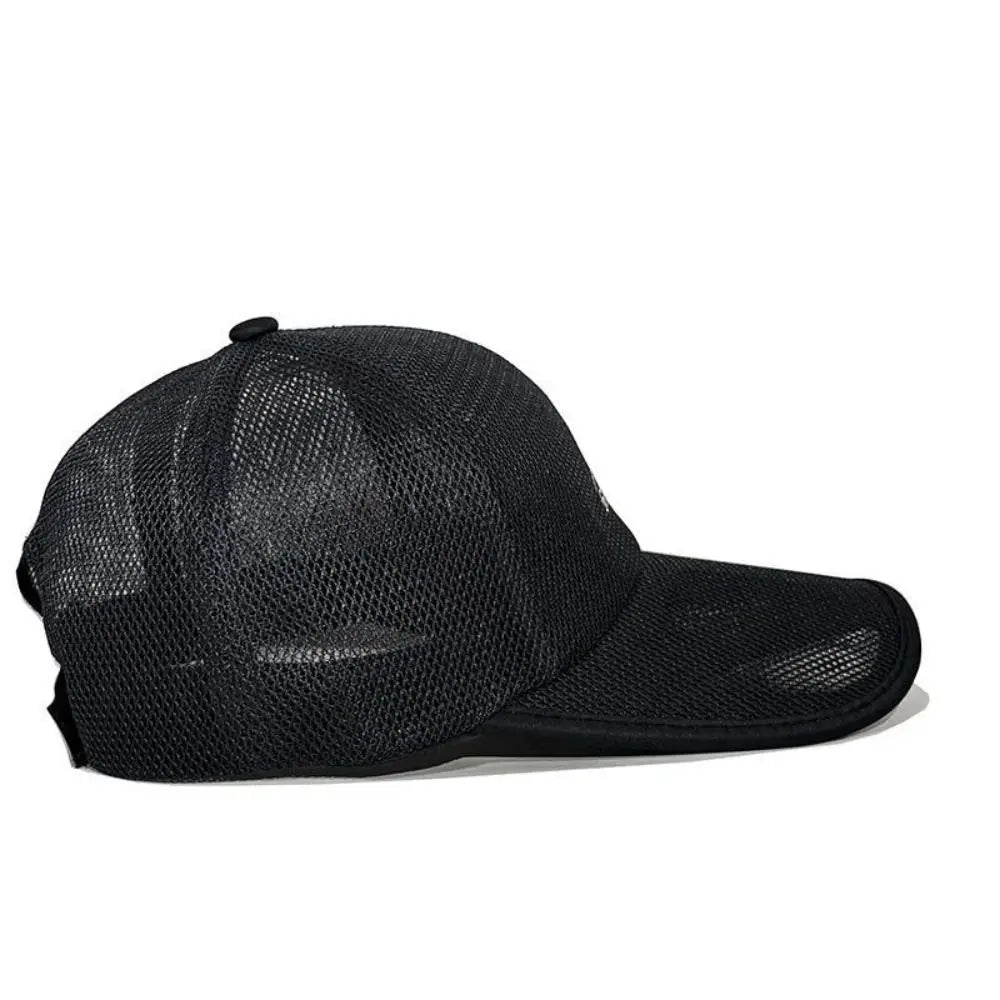 Adjustable Mesh Baseball Cap – Breathable Wide Brim Sun Hat