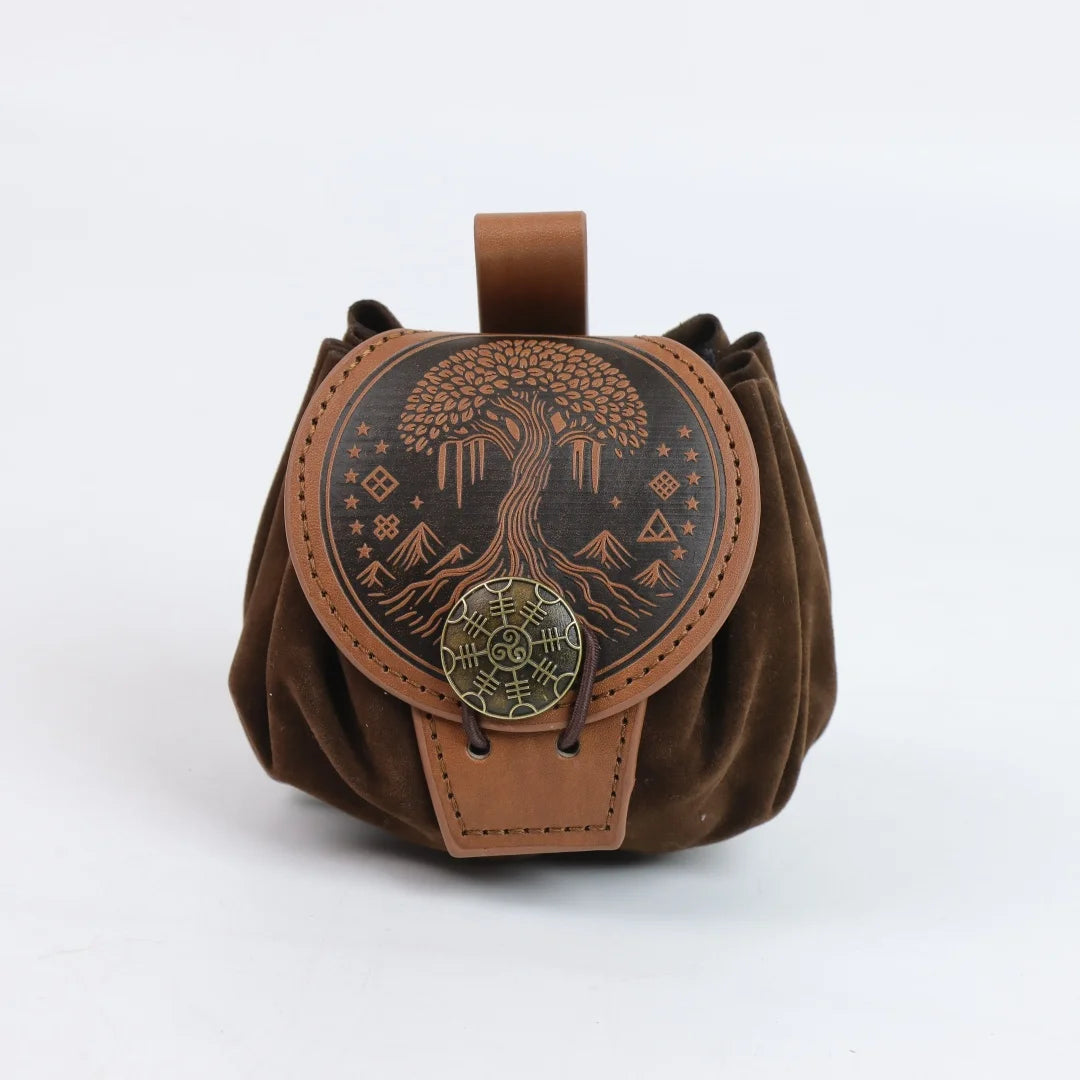Medievalcosplayleather Belt Copper Coin Waist Bag Renaissance Dress