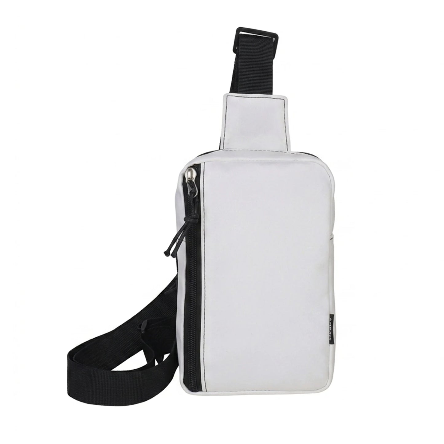 Mini Sports Shoulder Bag Lightweight Crossbody Phone Bag for Outdoor Activities Peaceful Pleasures Health and Wellness WHITE