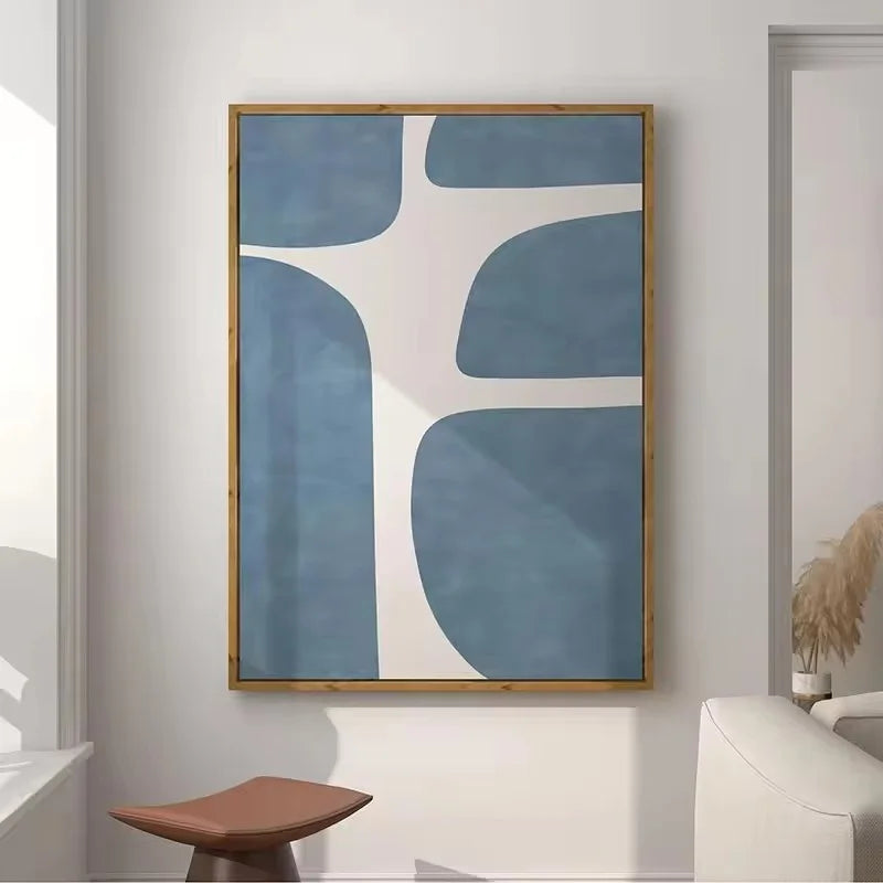 Mid-century Green Organic Lines Modern Minimalist Printable Wall Art Green and Beige Tones Printable Wall Art Painting Unframed Peaceful Pleasures Health and Wellness ZLH3132 90x130cm No Frame