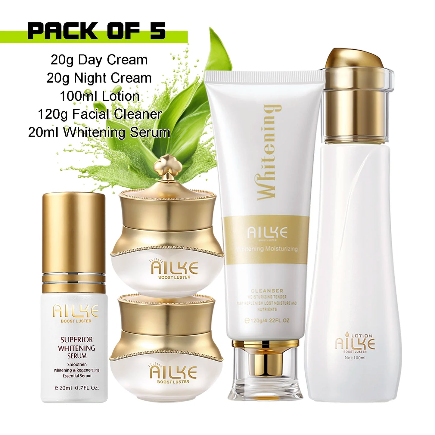 AILKE Brightening Face Care Set – Spot & Wrinkle, All Skin Types