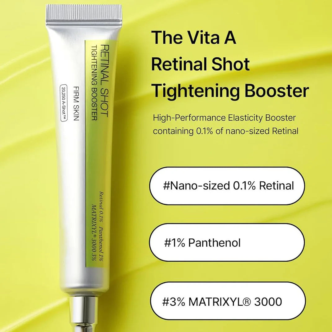 Korean Retinol Vitamin C Hydrating Shot Tightening Booster Face Cream Eye serum Lightening Dark Circles Firming Moisturizer Peaceful Pleasures Health and Wellness