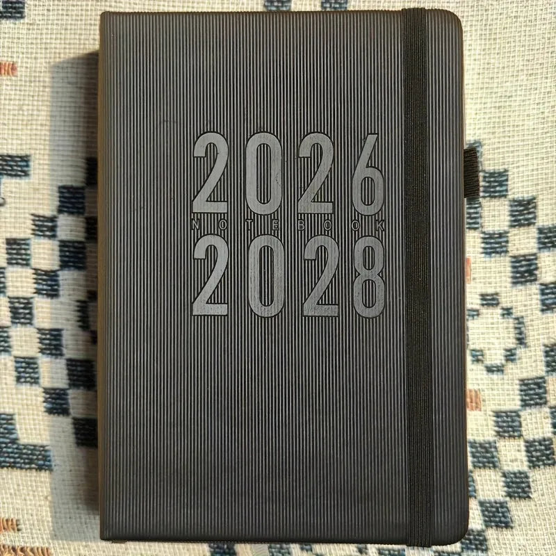 3-Year Monthly Planner 2026–2028 Softcover | Pen Holder & Diary