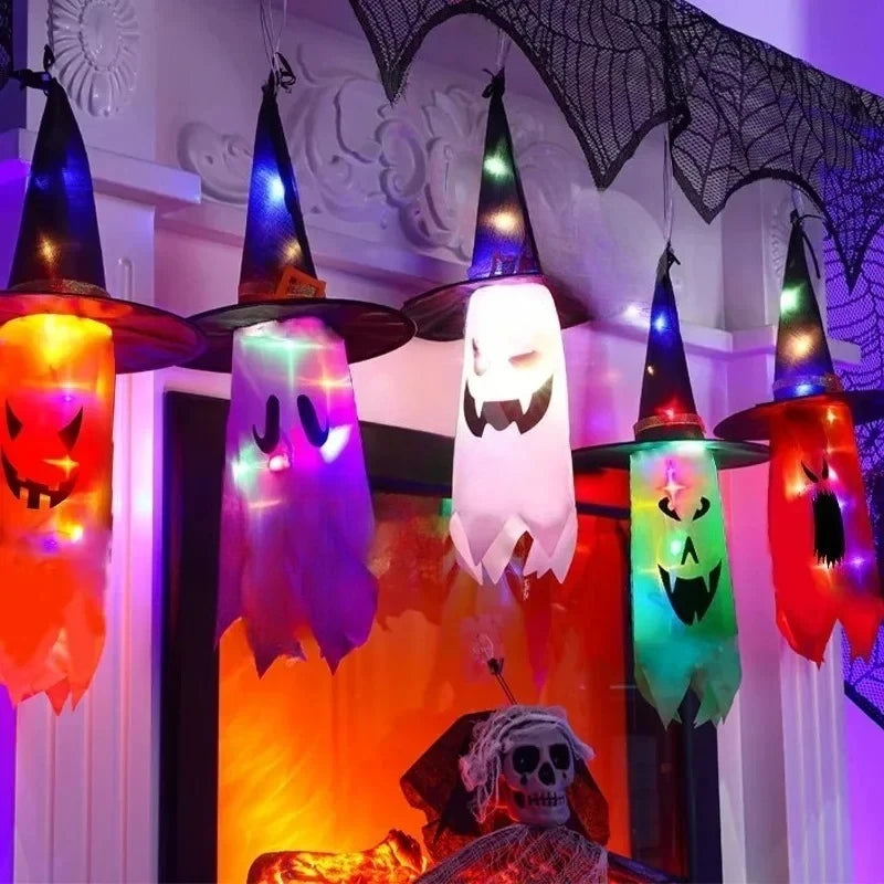 LED Light-Up Witch Hat | Halloween Glow Cosplay Costume