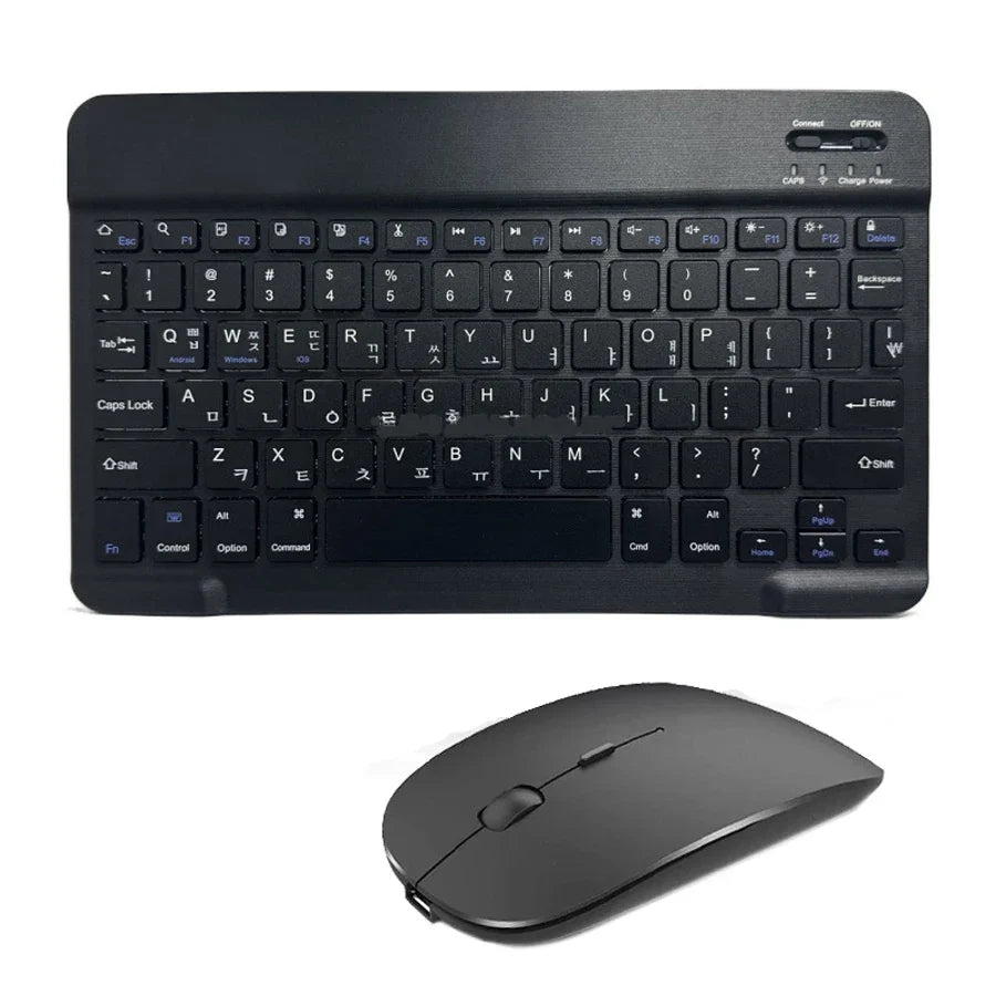 Mini Bluetooth Keyboard & Mouse – Spanish French Russian Korean