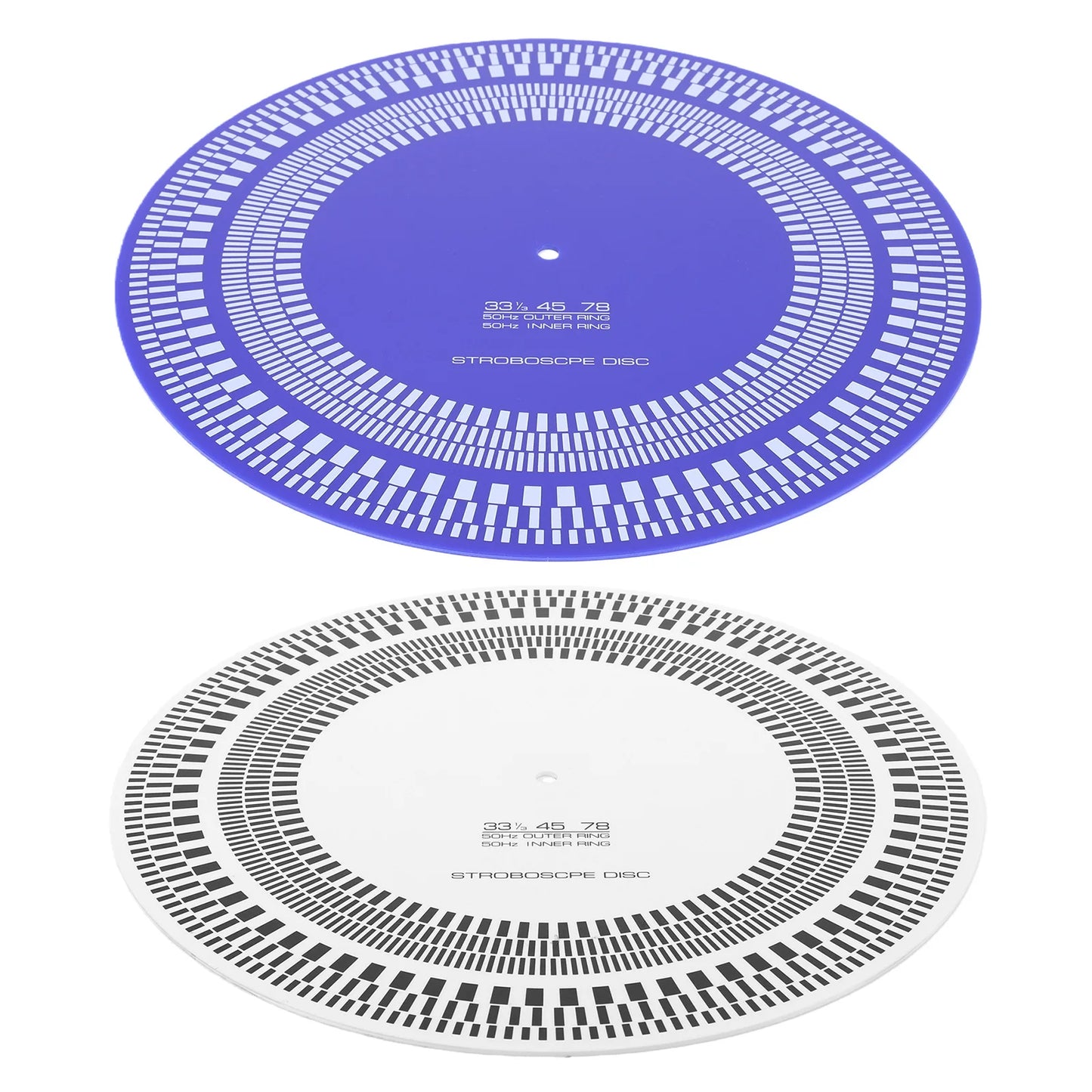 Turntable Strobe Disc 11.81 in X 3mm LP Turntables Calibration Disc Double Sided for Record Players Tests Rotational Speed Peaceful Pleasures Health and Wellness