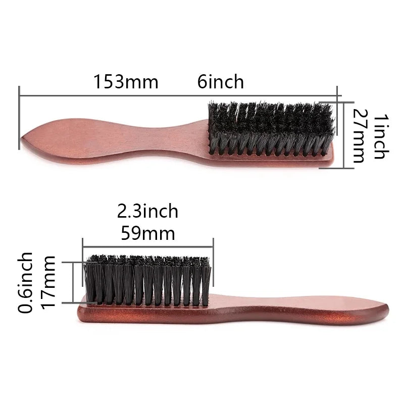 Barber Prefessional Wooden Handle Boar Bristle Cleaning Brush Soft Beard Cleaning Brush Men Barber Beard Shaving Tool Peaceful Pleasures Health and Wellness