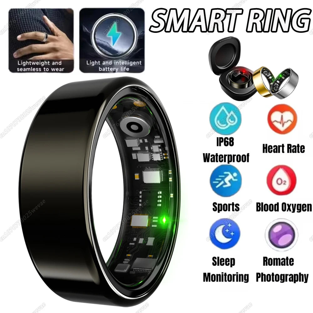 Smart Ring Fitness Tracker – Heart Rate, Sleep & SpO2 Monitor