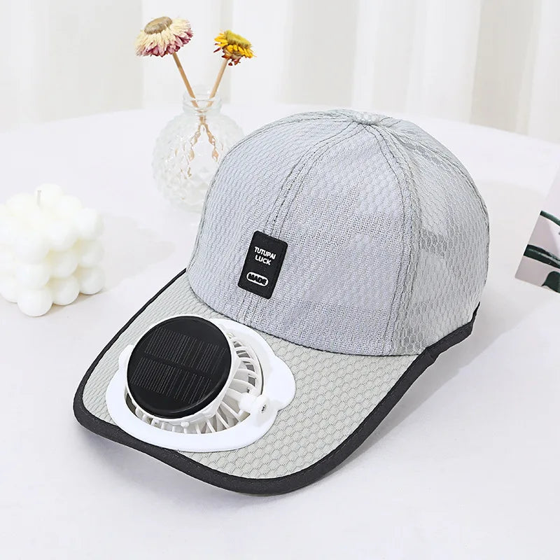 Solar Fan Hat – Cooling Baseball Cap for Hiking & Outdoor Sports