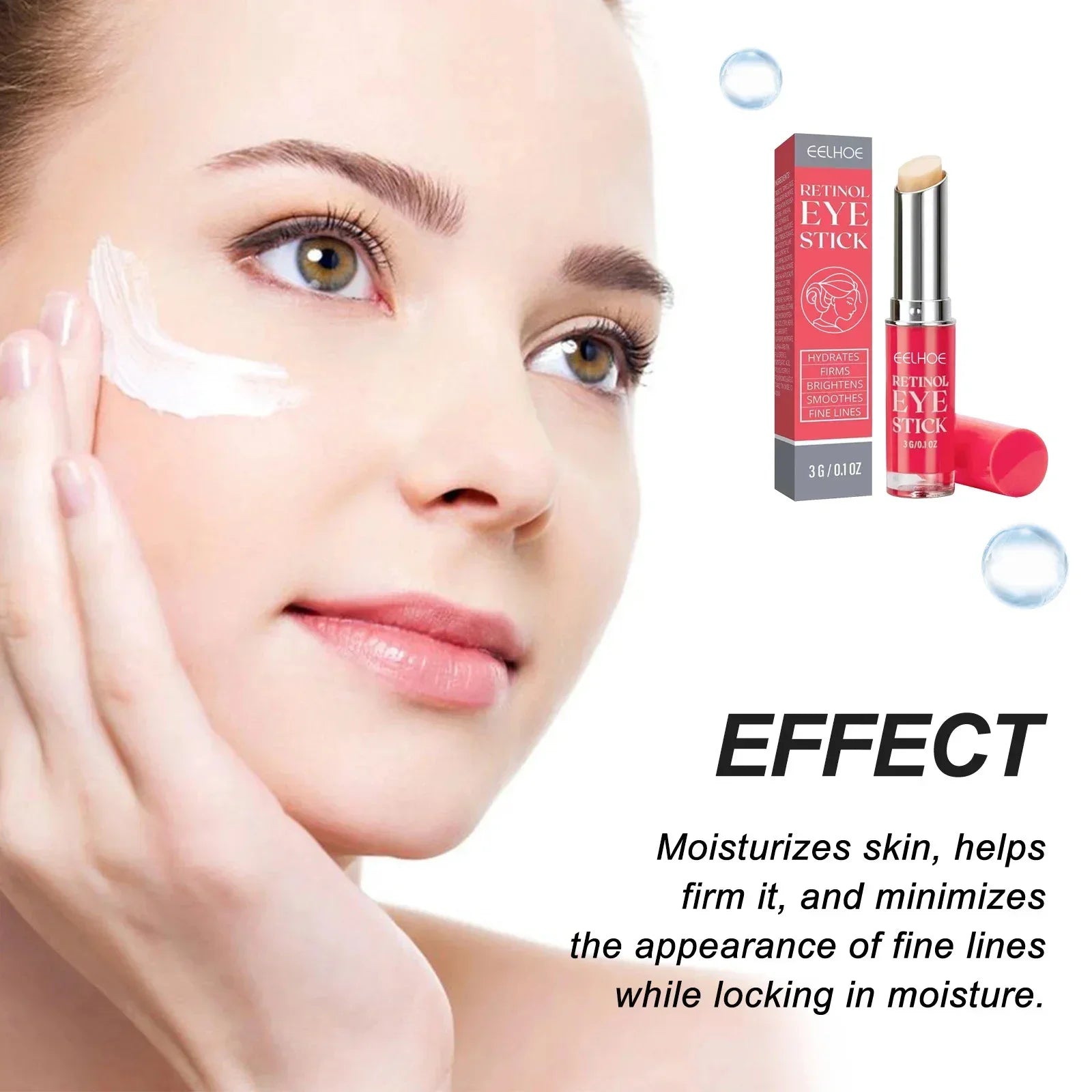Retinol Eye Bags Removal Cream Instant Anti-Wrinkle Firming Skin Fade Fine Lines Anti Dark Circle Puffiness Brighten Eye Care Peaceful Pleasures Health and Wellness