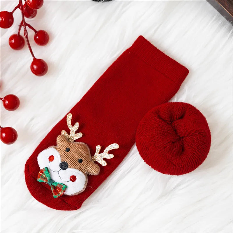 Christmas Baby Socks | Thick Cotton Anti-Slip Toddler Socks