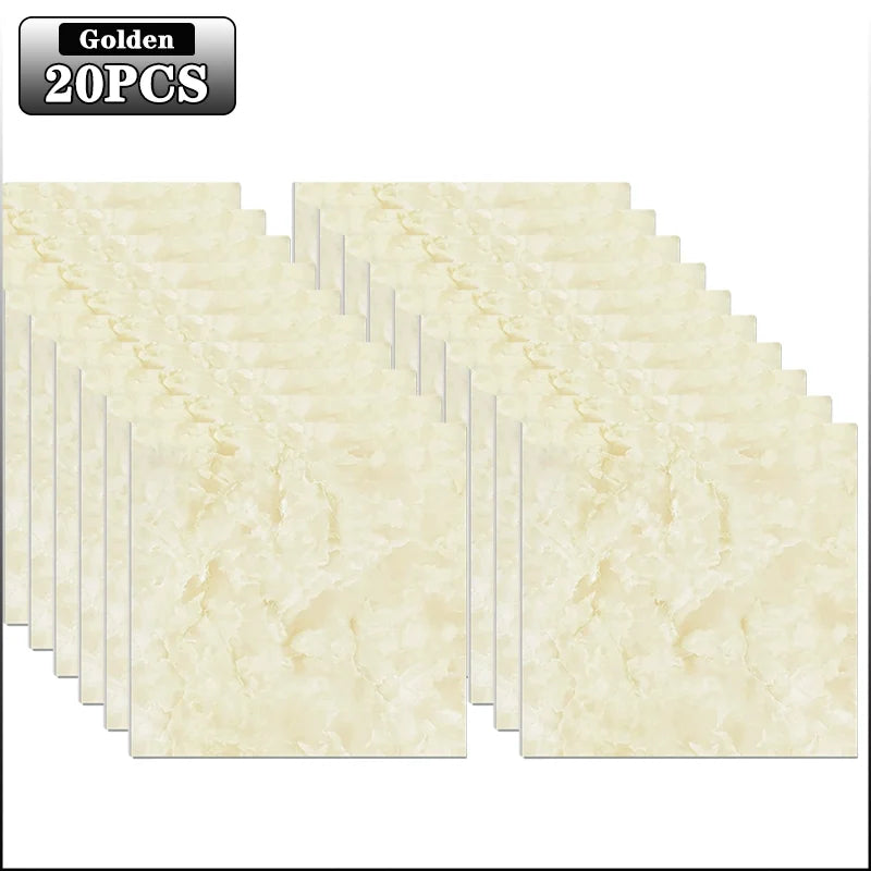 Marble Peel & Stick Floor Tiles – Self-Adhesive PVC 10–40 Pcs