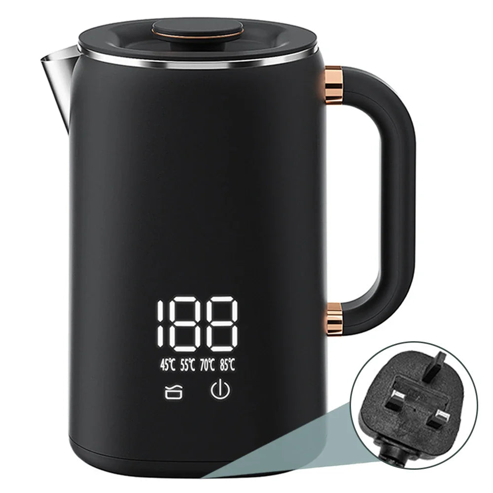 URGGU 1.7L Electric Kettle | 5-Temp Settings & Auto Shut-Off
