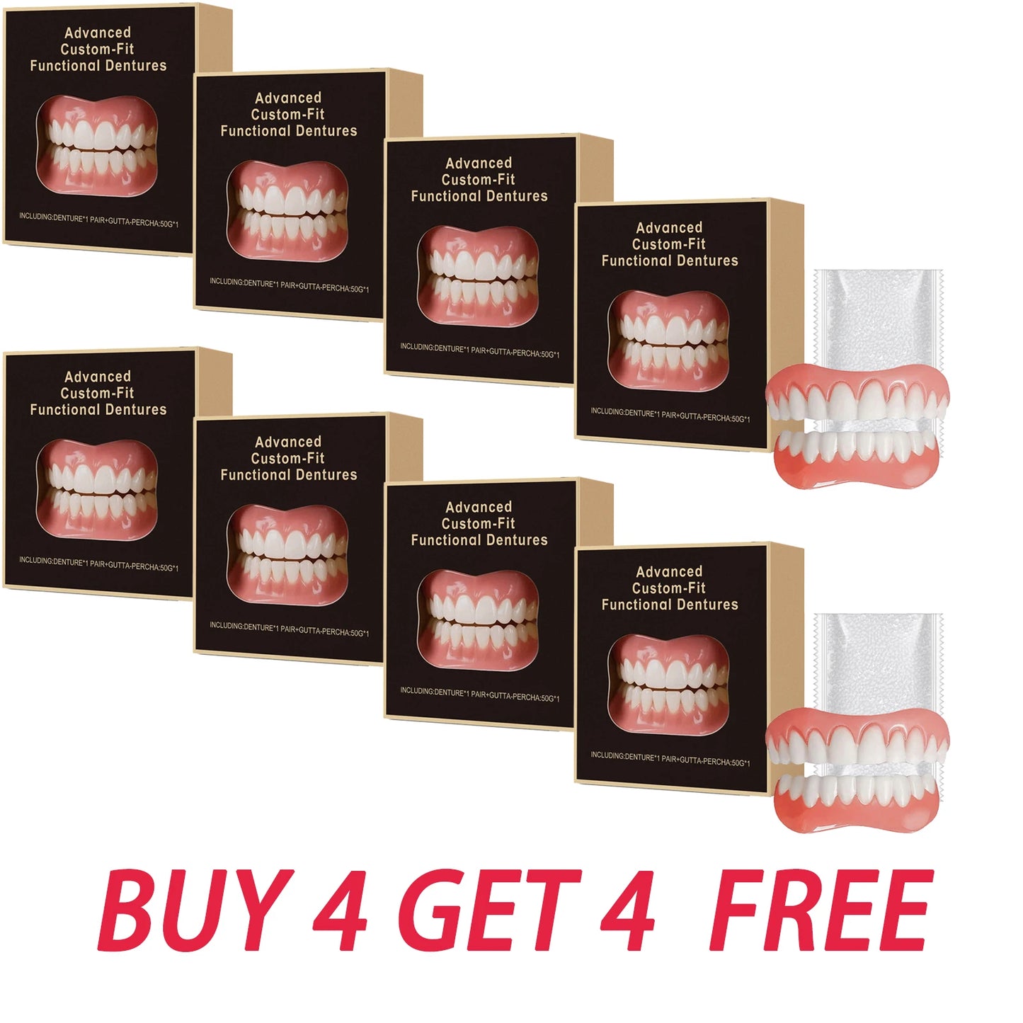 Denture Modification Kit | Fill Tooth Gaps & Fake Teeth Set Denture Modification Kit Peaceful Pleasures Health and Wellness BUY 4 GET 4 FREE