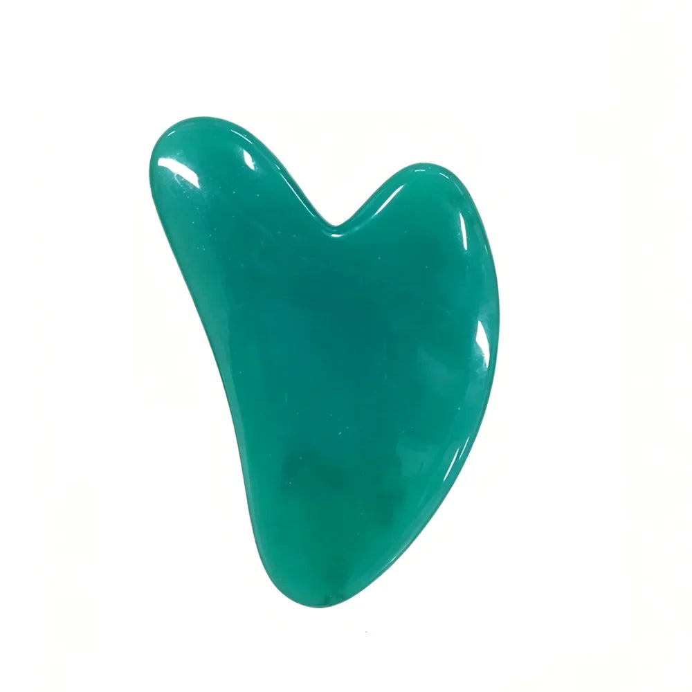 Heart-Shape Gua Sha Face Massager – Rose Quartz Scraping Board