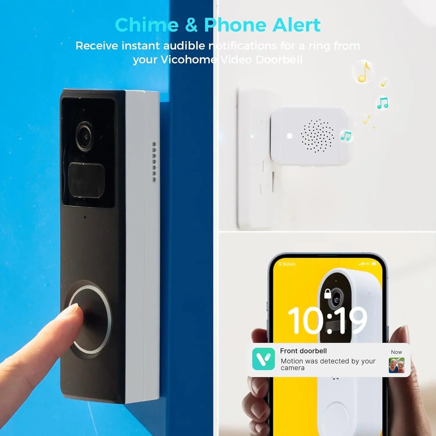 Wireless Video Doorbell with Alexa, 1-Year Battery, Waterproof, Human Detection, Two-Way Audio, Easy Setup Peaceful Pleasures Health and Wellness