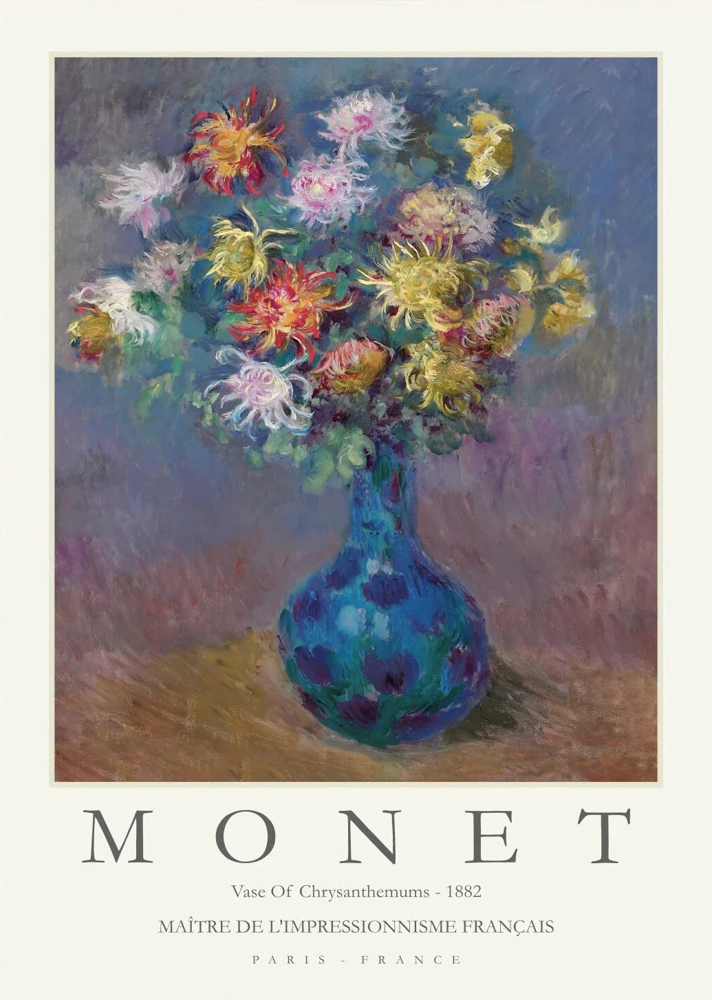 Claude Monet Abstract Landscape Canvas Wall Art | Unframed Print