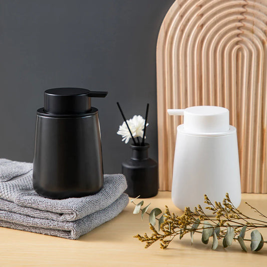 Ceramic Soap Dispenser 400ml – Refillable Leak-Proof Pump Ceramic Soap Dispenser Oasis Select